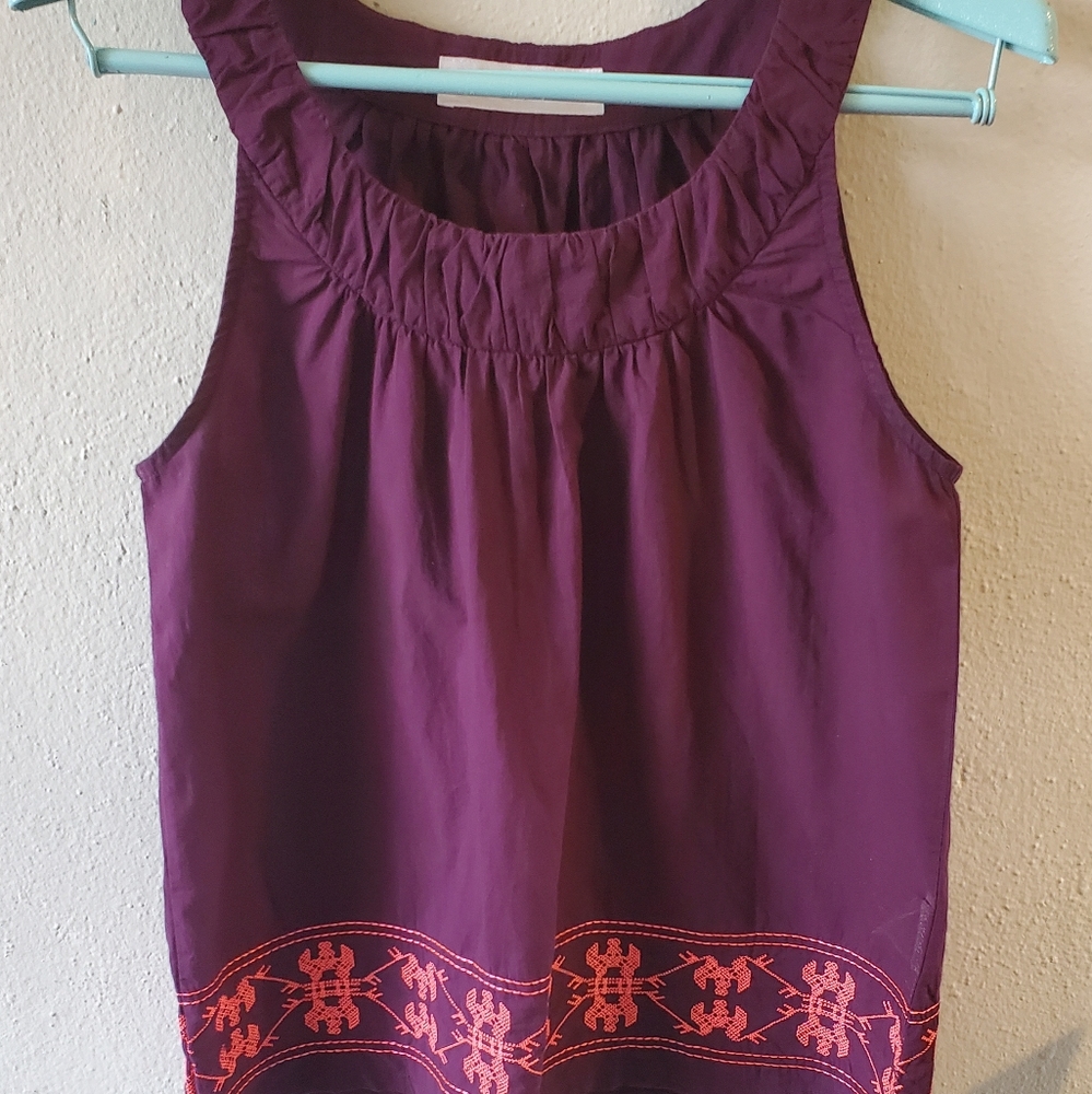 Carve Designs Embroidered Tank Top - Small